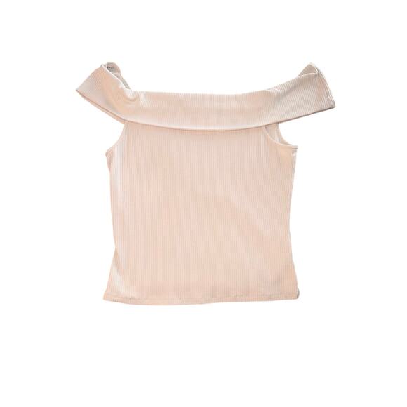 Old Navy Tops - Old Navy Women’s Large Ivory Ribbed Off-Shoulder Stretch Top